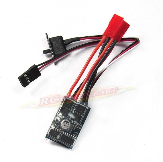 Rc ESC 10a Brushed Motor Speed Controller for Rc Car Boat W/o Brake