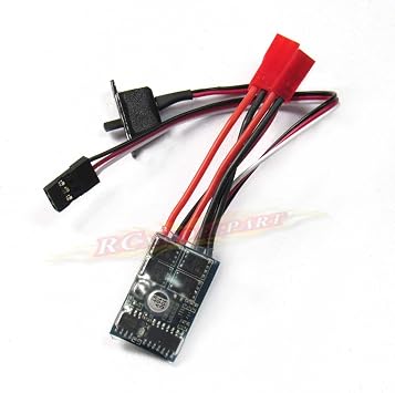 Rc ESC 10a Brushed Motor Speed Controller for Rc Car Boat W/o Brake