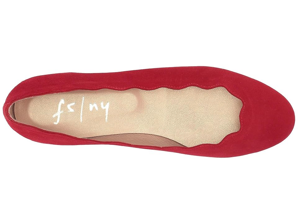 

French Sole Jigsaw (Red Suede) Women's Flat Shoes