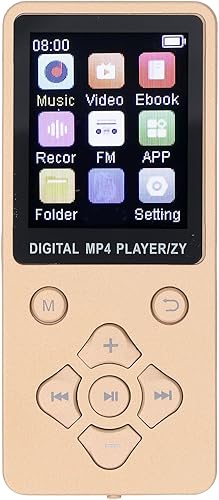 Reproductor de MP3 de 64 GB, pantalla a color de 1.8 pulgadas, reproductor de música digital con Bluetooth 5.0, reproductor MP3 Mp4 portátil de alta