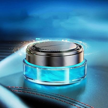 BKN Trending New Quicksand Solar Car Air Freshener Perfume 9H Glass Aromatherapy with Fixate For Car Interior Decoration Accessories Diffuser (Random Liquid Colors )