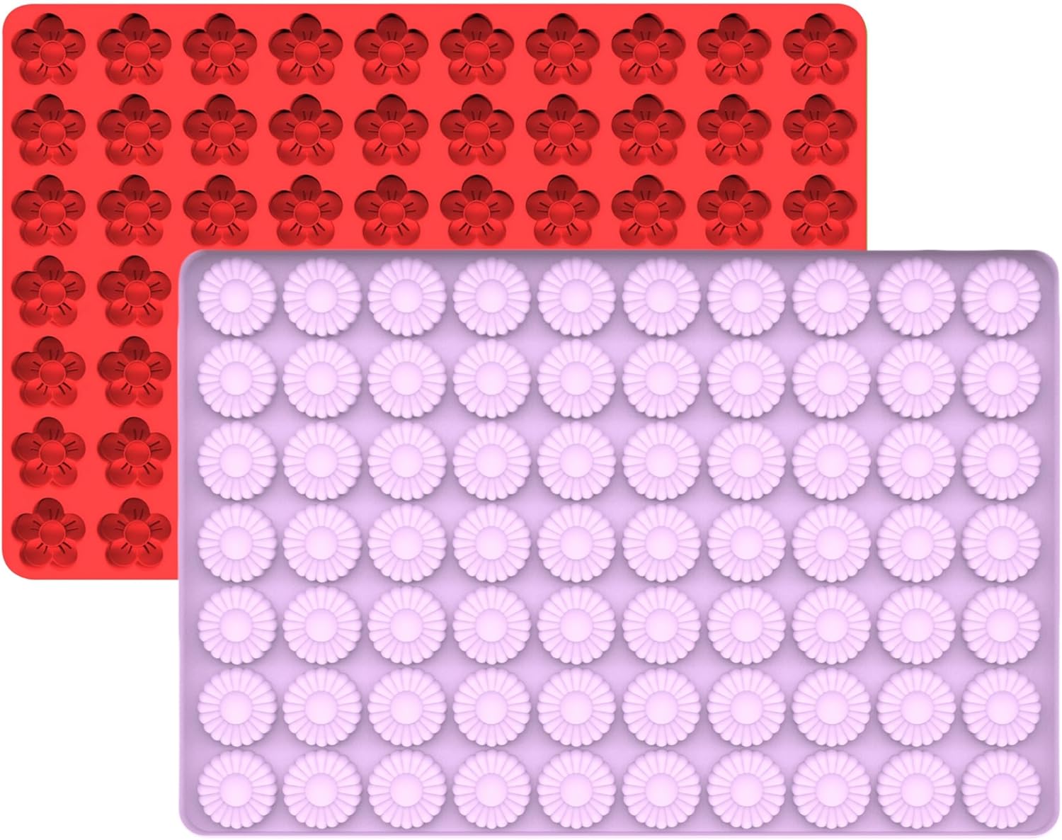 Moldes de silicona para dulces con raspador de silicona margarita y moldes de chocolate