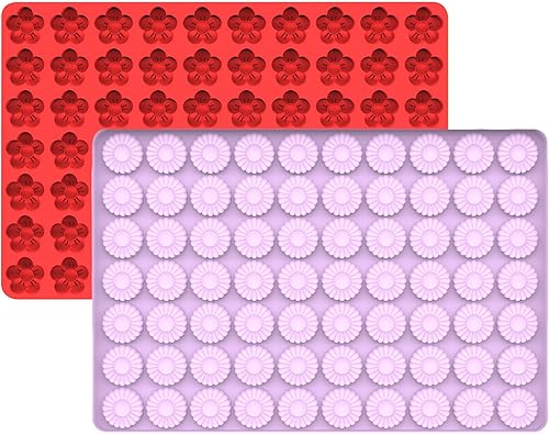 Moldes de silicona para dulces con raspador de silicona margarita y moldes de chocolate