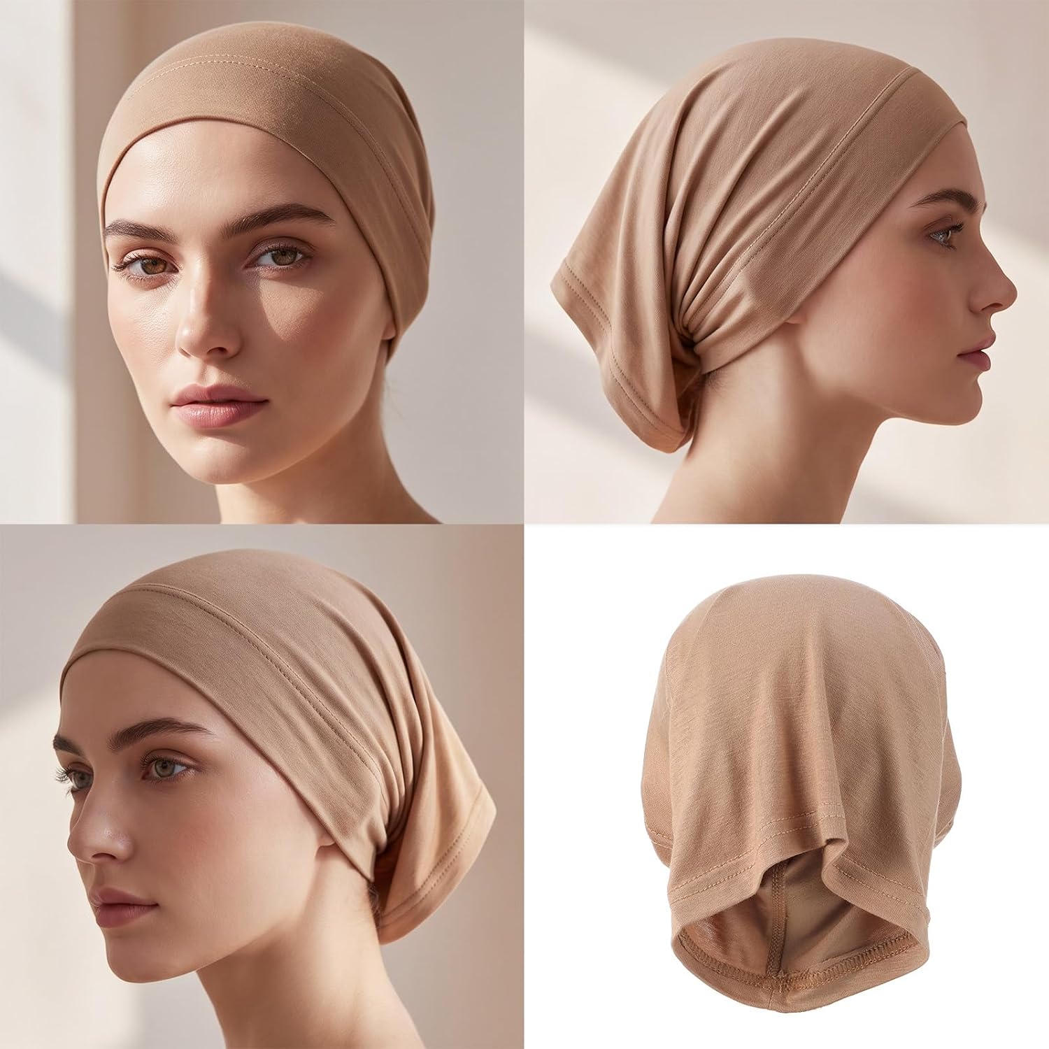 3pcs Under Caps for Hijab, Undercaps for Hijab No Slip image 2