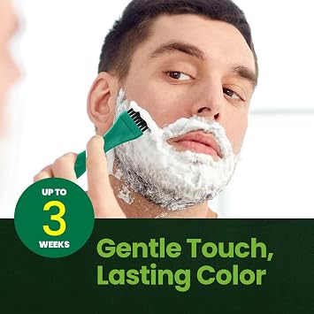 Herb For Men Mustache & Beard Dye (Soft Black, 1 Pack), PPD-Free Ammonia-Free, Vegan with Natural Ingredients, Gentle for Sensitive Skin, No Skin Irritation