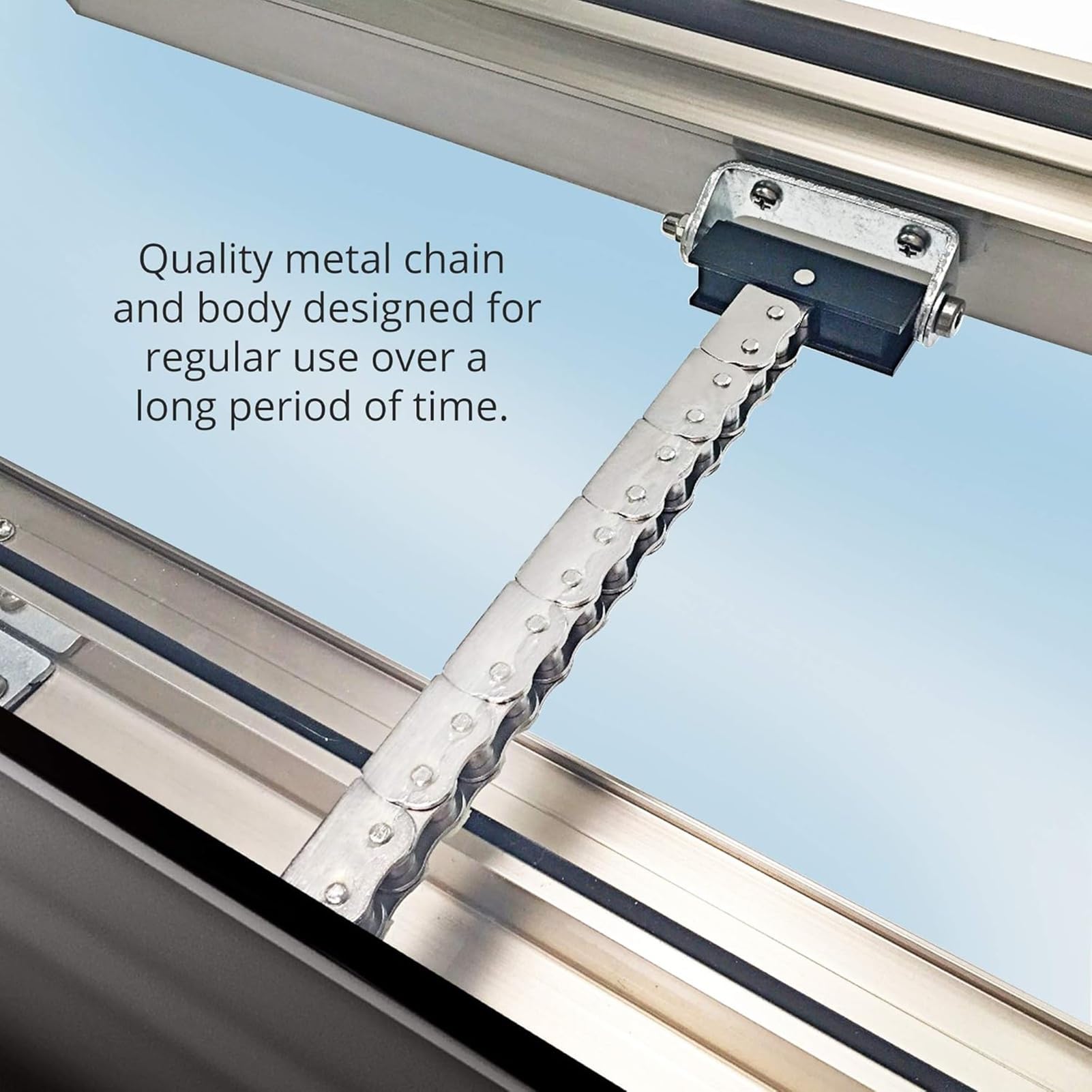 Abridor y Cerrador de Ventana Inteligente Abridor de Ventanas Corredizas Electrico 24V para Ventana Abatible Techo Corredizo Ventilación de Techo(600mm/23.6in)