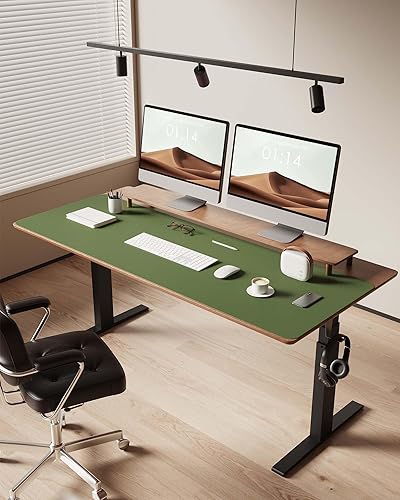 Miniatura 266 de YSAGi Protector de escritorio de cuero, tapete de oficina, alfombrilla grande para mouse, antideslizante, de piel sintética, almohadilla