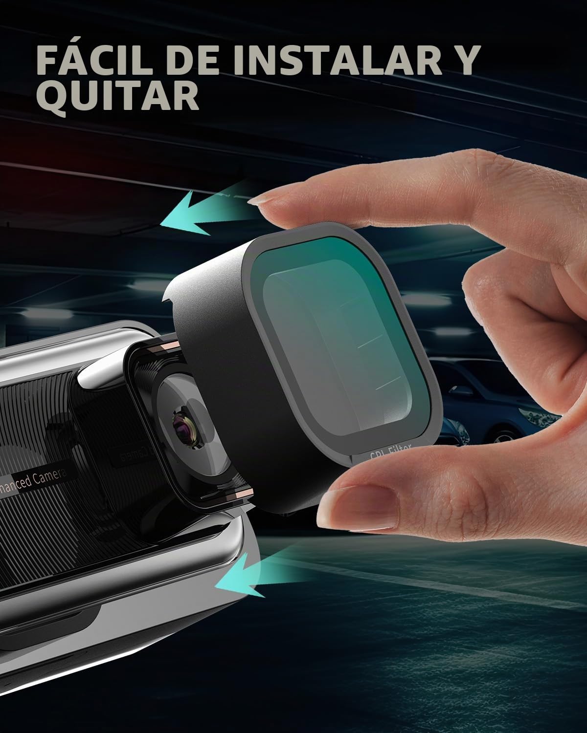 BOTSLAB Filtro polarizador circular (CPL) para cámara frontal de doble Dashcam G980H/G980H Pro, no compatible con Dashcam G980H de 4 canales o 3 canales