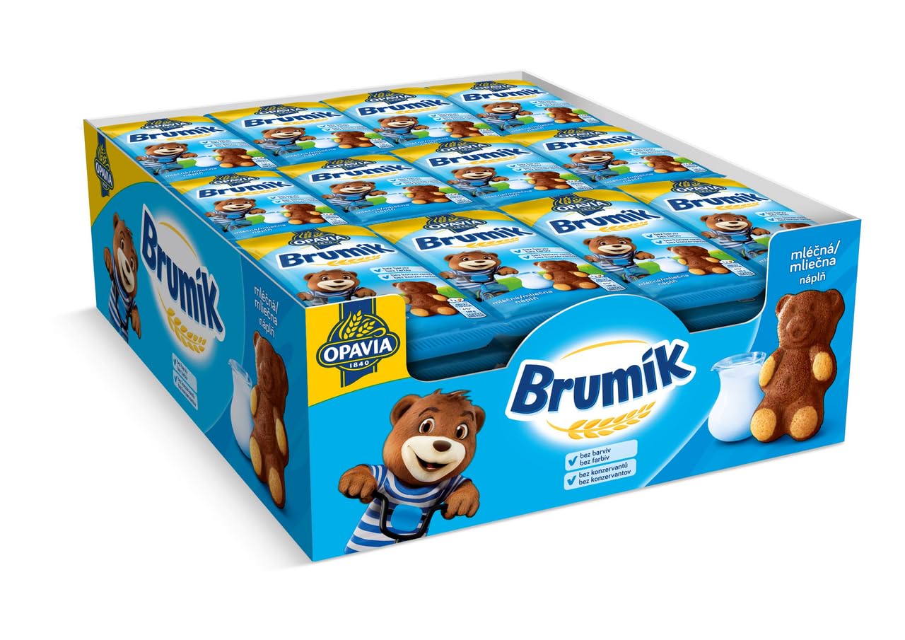 OPAVIA Brumík con relleno de leche 48 x 30 g