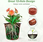 Pots de chambre de bébé, PEYOU paquet de 50 6" Pots de plantes en plastique avec trou de drainage, plants de fleurs Fournitures de jardin Pot de plantes, contenant de plantes de fleurs, pots de démarrage de semences réutilisables pour les plantes intérieures et extérieures