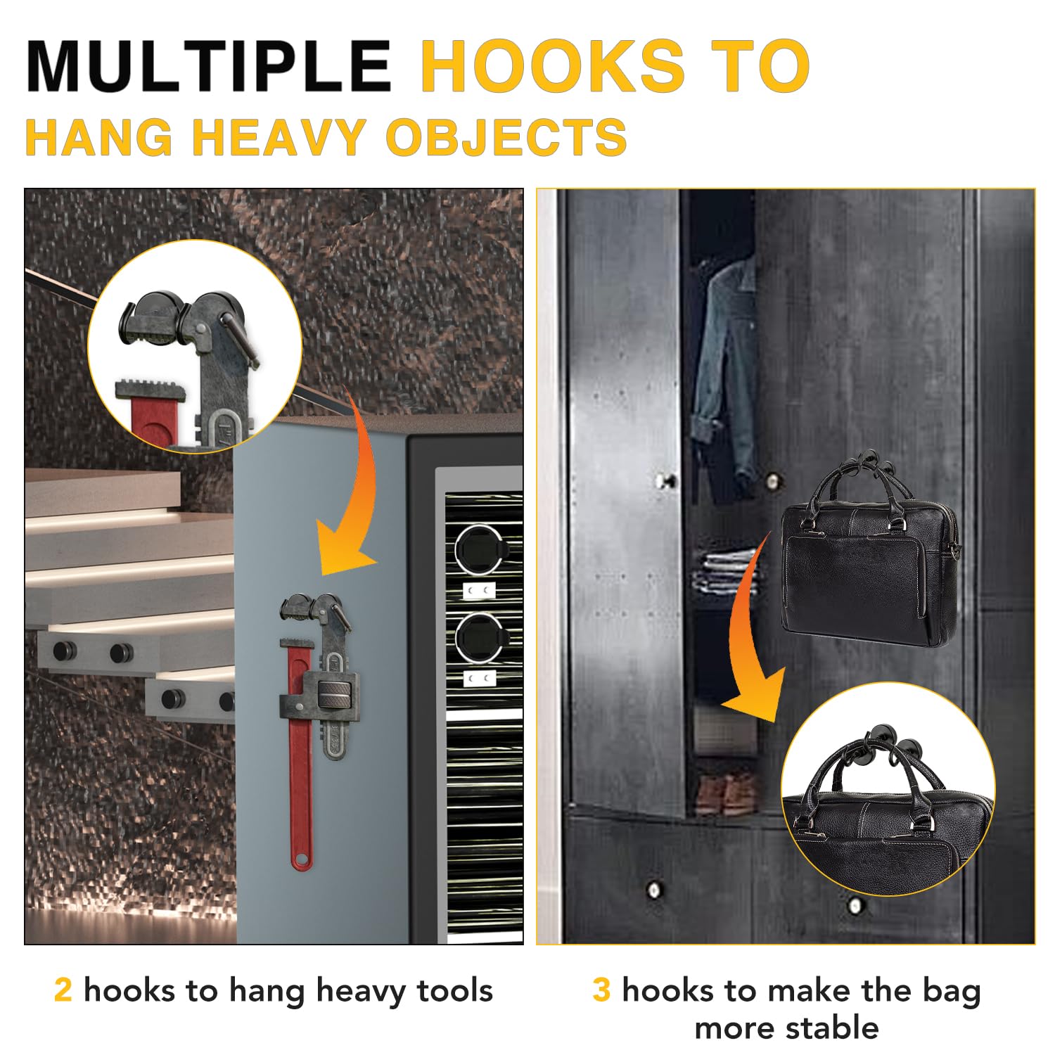 DIYMAG Magnetic Hooks - 20 Pack Strong Hold -4 DIYMAG Magnetic Hooks - 20 Pack Strong Hold -4