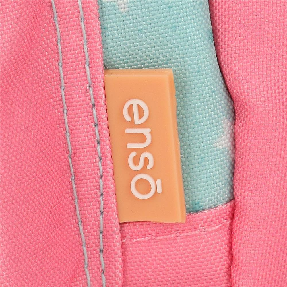 Enso Magic Summer Zaino per bambini, zaino per la scuola, realizzato in poliestere, ruote doppie a rotazione multidirezionale, molteplici modi di usarlo, rosa e blu, multicolore, 32x44x17 cms, Zaino