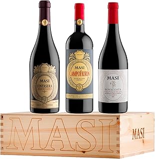 MASI | Confezione esclusiva "Masi iconici" | COSTASERA 2021 Amarone Classico DOCG, CAMPOFIORIN 2023 Rosso Verona IGT, BONACOSTA 2025 Valpolicella Classico DOC | 3X750 ml | Confezione in legno