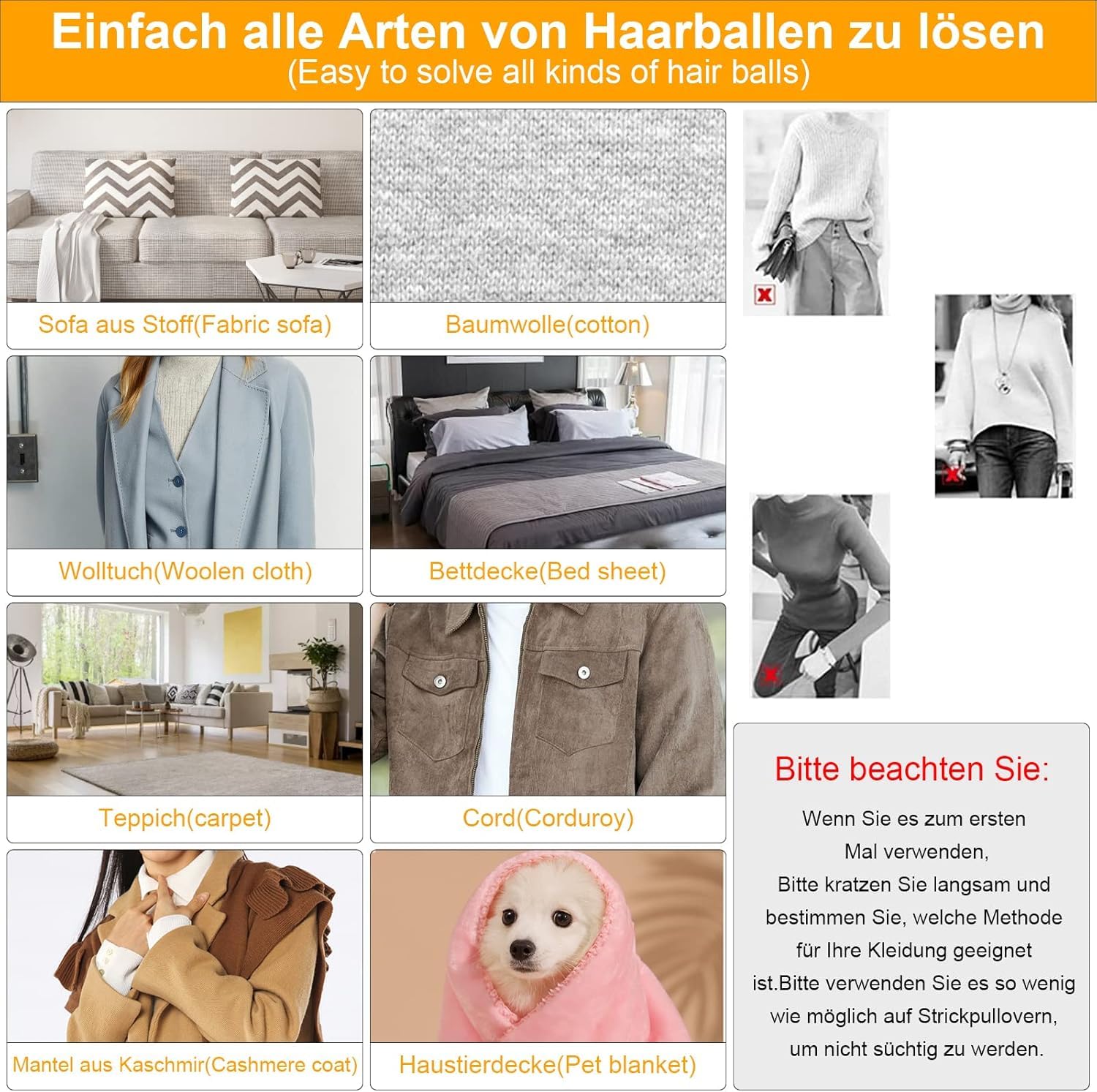 Spazzola In Crine Di Cavallo Esteopt - Per Rimozione Peli Di Animali, Manico In Legno - Foto 8