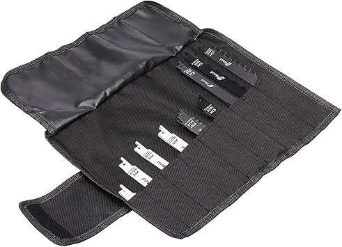 Amazon Basics Reciprocating 32 Piece Saw Blade Set With Organiser Pouch, Black & White