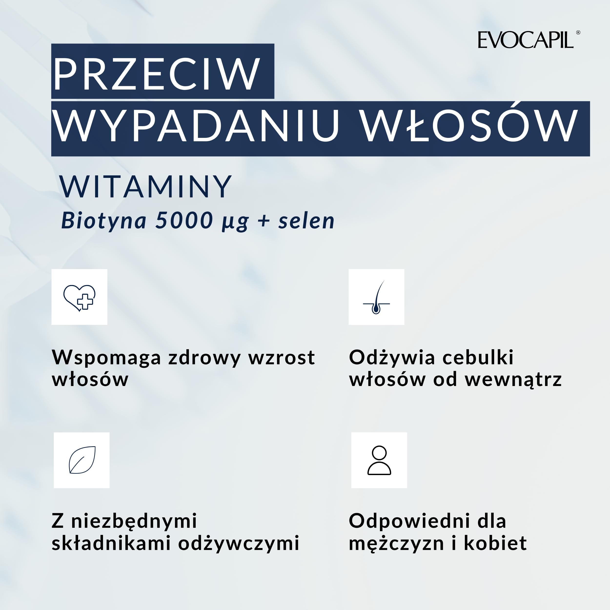 3 LOT Evocapil Plus Intensywna wzmocniona formuła po przeszczepie włosów (3 x 60)
