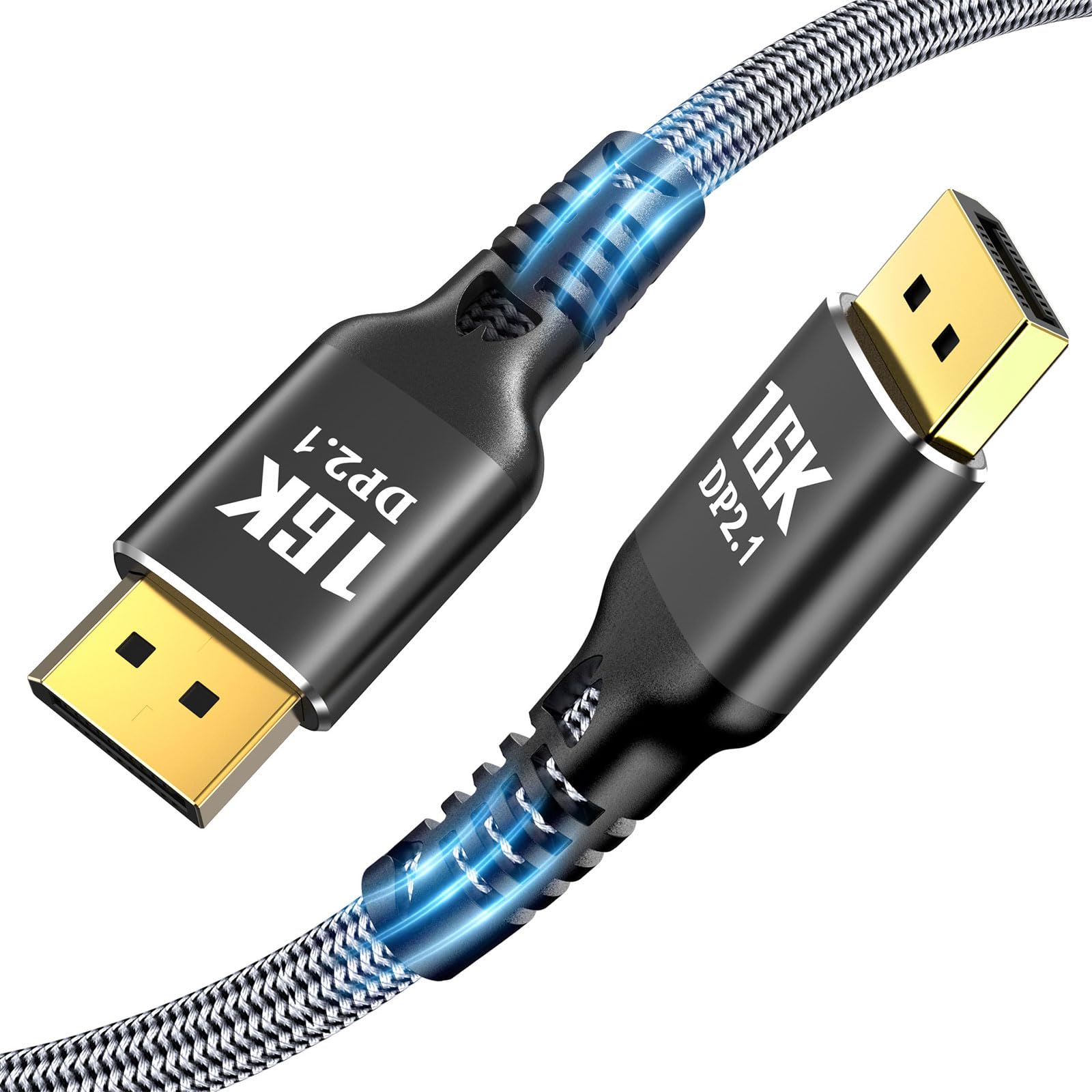 Cavo video DisplayPort 2.1 16K@30Hz 10K @ 60Hz Gaming Display Cavo per trasmissione video Monitor da gioco Cavo