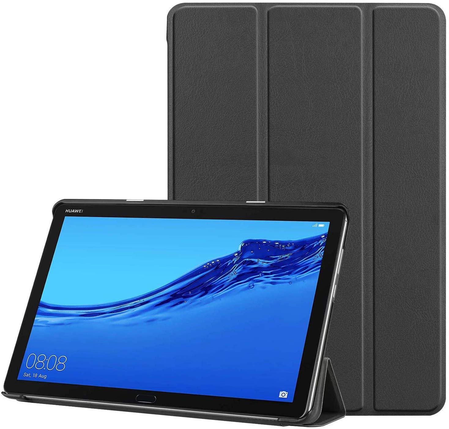 ProElite Ultra Sleek Smart Flip Case Cover for Huawei MediaPad M5 / M5 Lite 10″ Tablet – Black