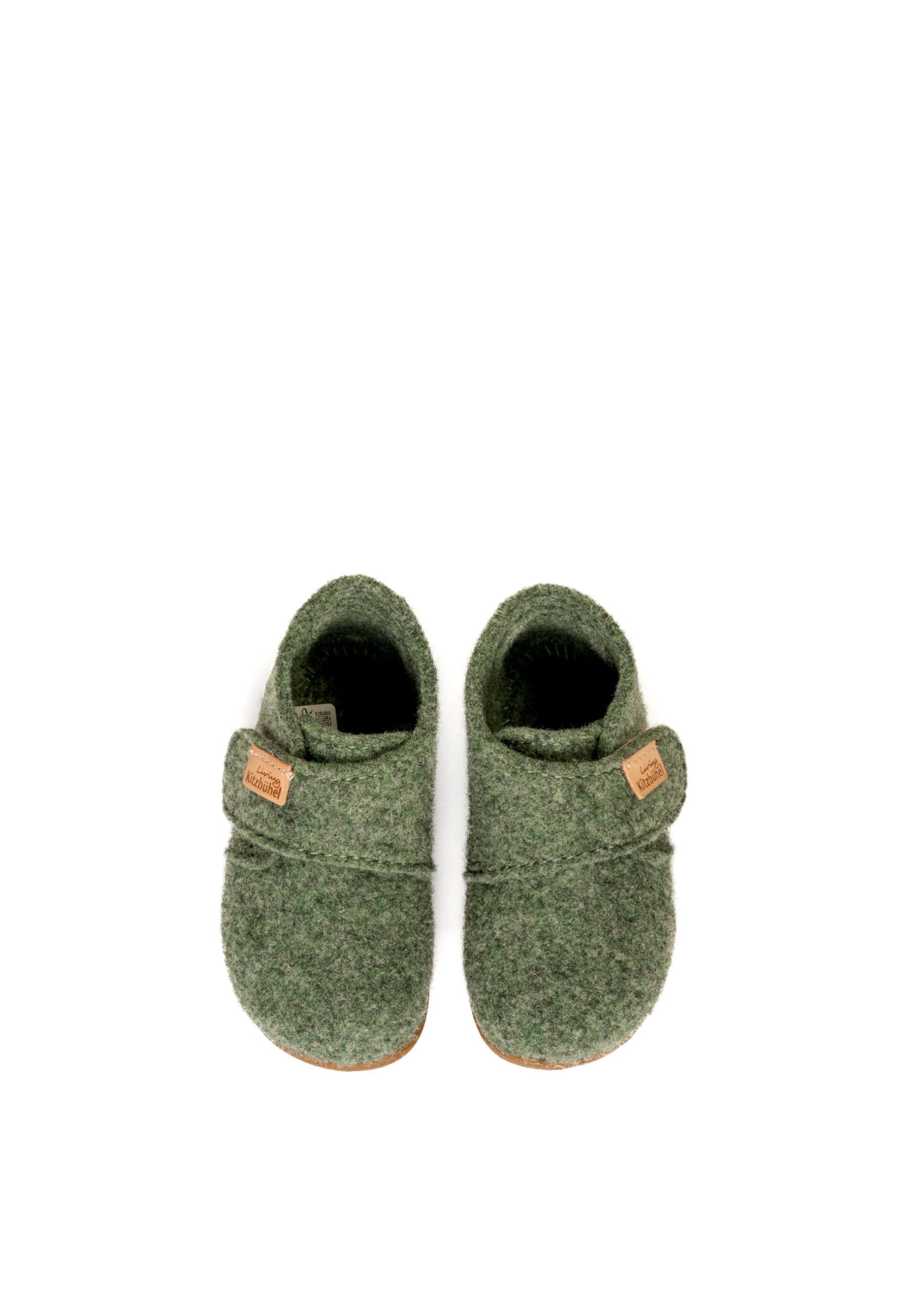 Living Kitzbühel Unisex Kinder Babyklettschuh Filz UnifarbenHausschuh