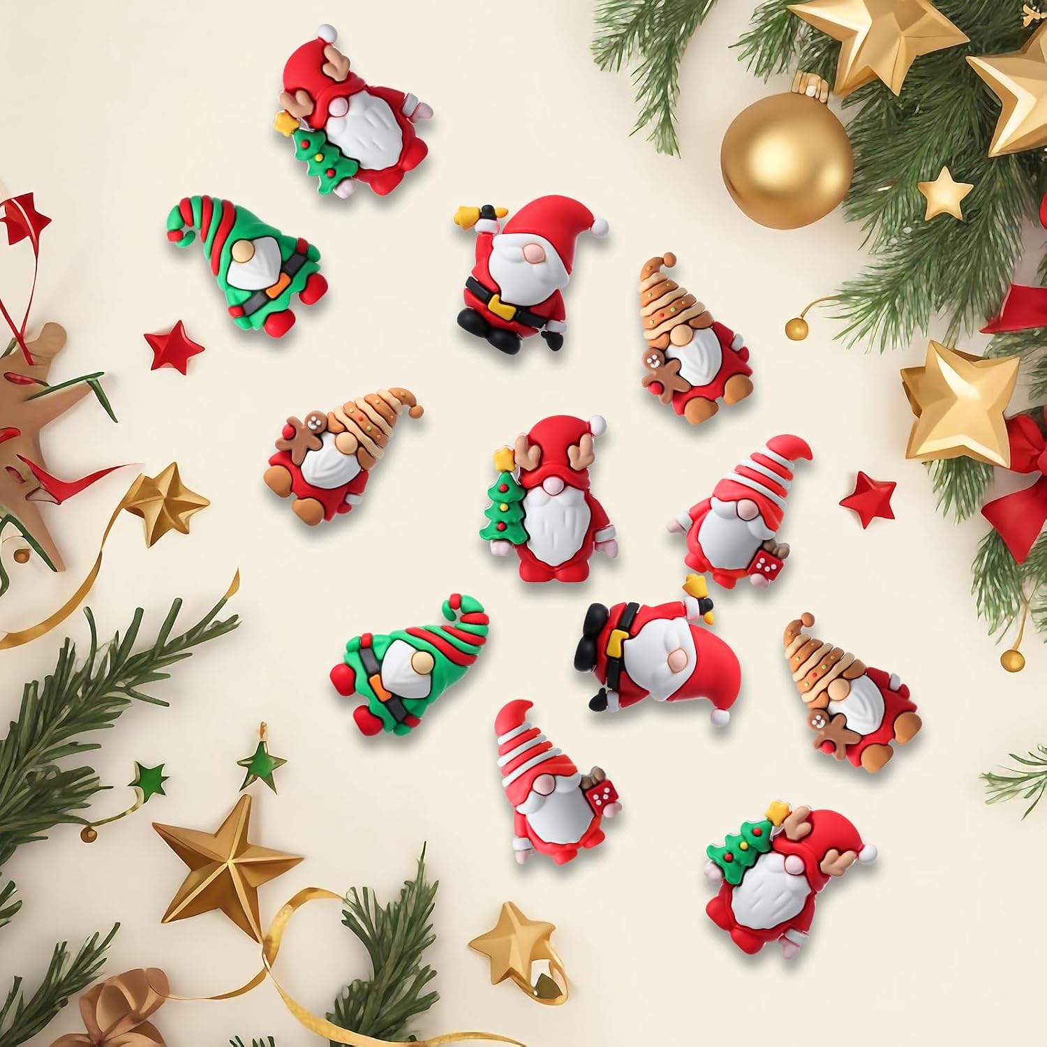 25 Pcs Christmas Mini Gnomes, Xmas