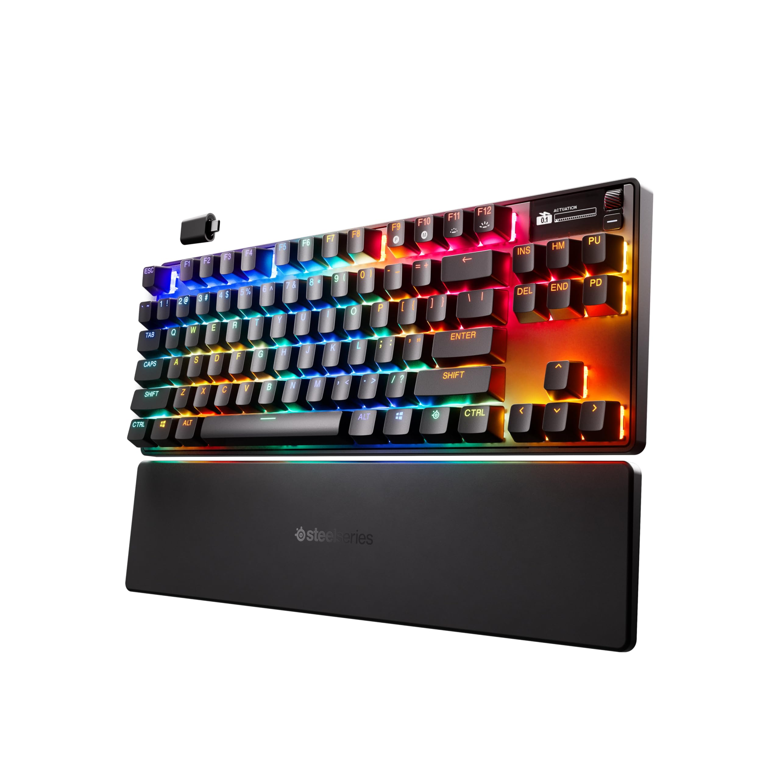 SteelSeriesApex Pro TKL Wireless Gen 3 (2025) - HyperMagnetic Wireless Gaming Keyboard - Adjustable Actuation - Rapid Trigger - Protection Mode - Rapid Tap/SOCD - American QWERTY Layout - TKL