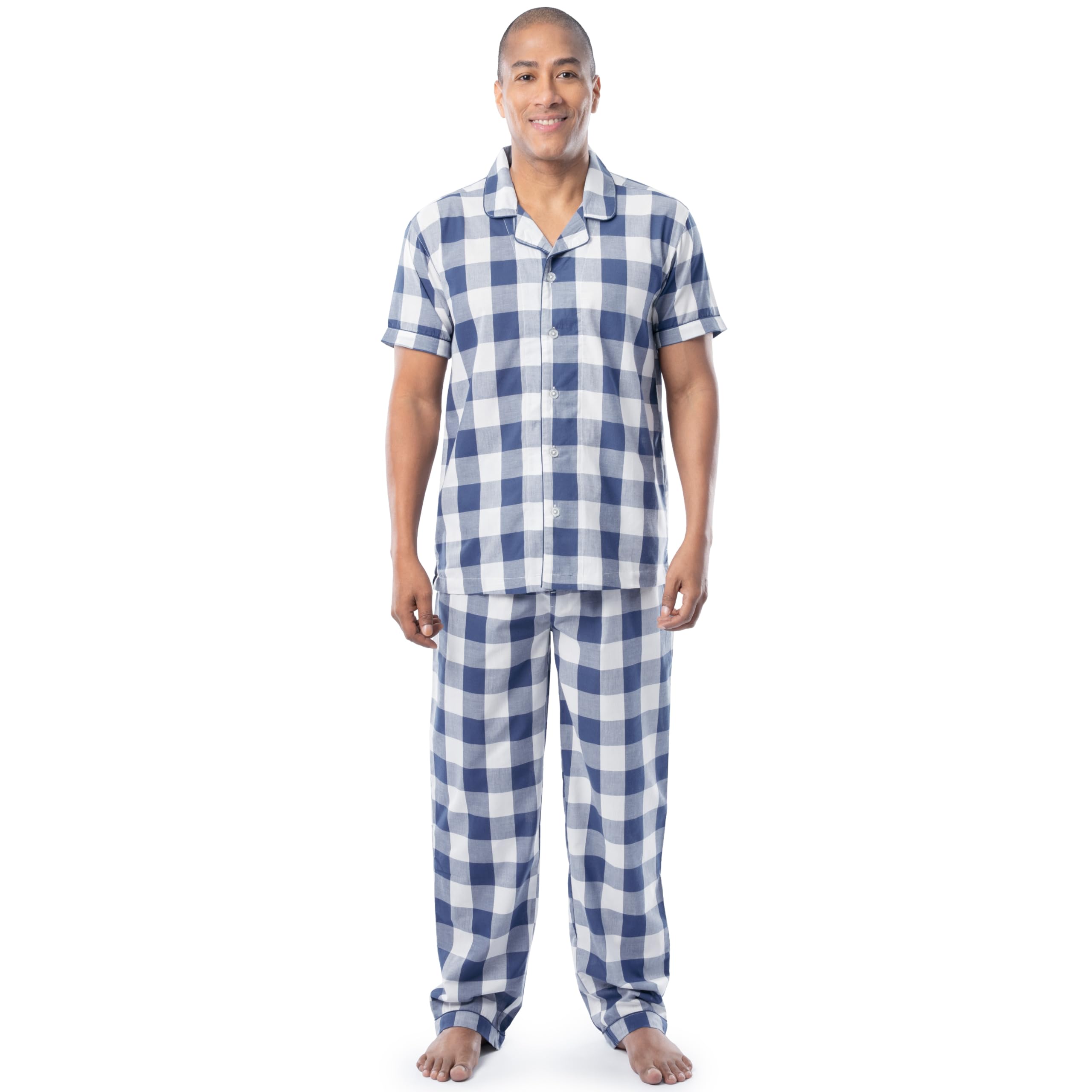Fruit of the Loom Extra Soft Woven Poplin Pajama Sleep Set Juego de Pijama para Hombre