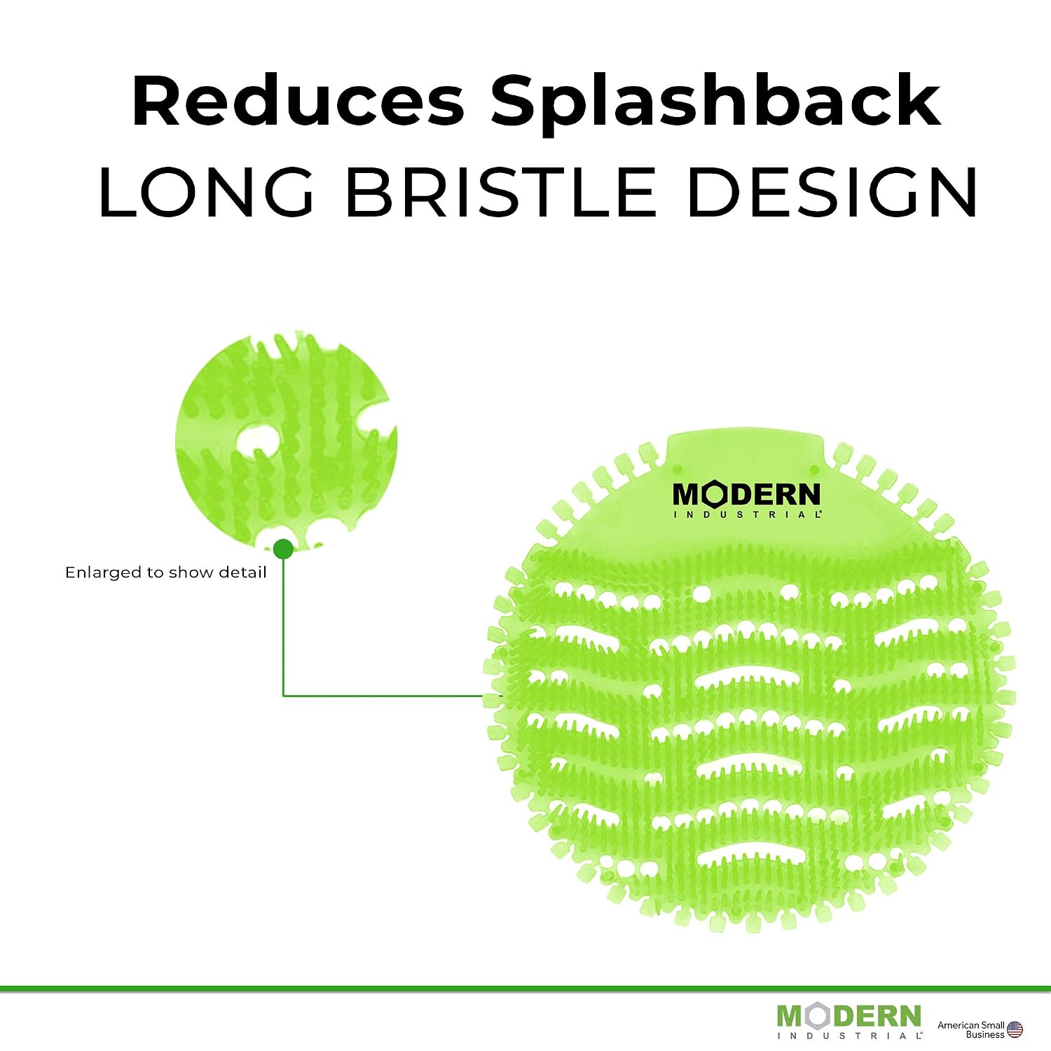 Urinal Screen & Deodorizer (10-Pack) by Modern Industrial - Fits Most Top Urinal Brands at Restaurants, Offices, Schools, etc. (Green Mint)