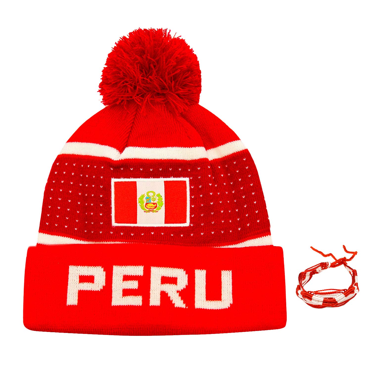 Buy icon sports Peru Beanie hat National Team Adult Unisex Soccer 2020