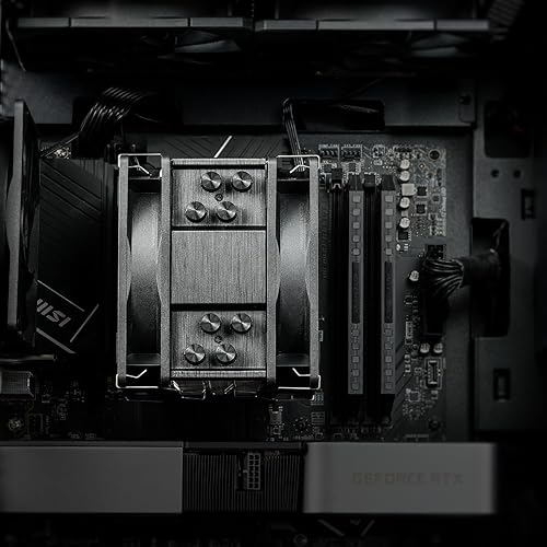 Miniatura 6 de ID-COOLING Enfriador de CPU SE-214-XT PLUS 4 tubos de calor, torre única con ventiladores de 0.079 x 4.724 in en una configuración Push-pull, sin