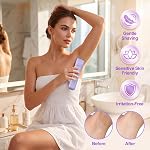 5-in-1 Razors électriques pour femmes,Bikini Trimmer pour femmes et Shaver électrique pour femmes (Purple)