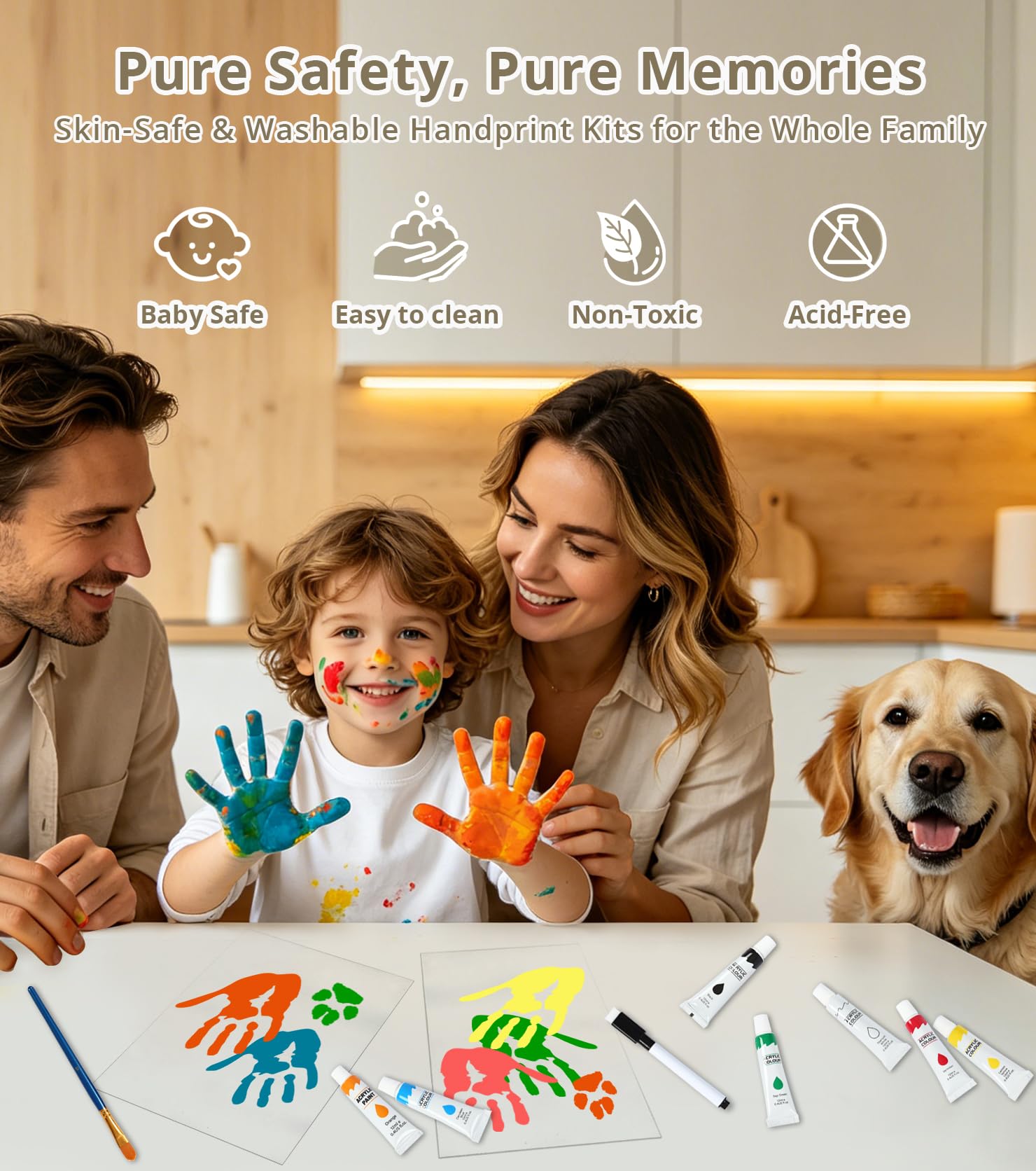 Family Handprint Kit - Capture Precious Memories -3