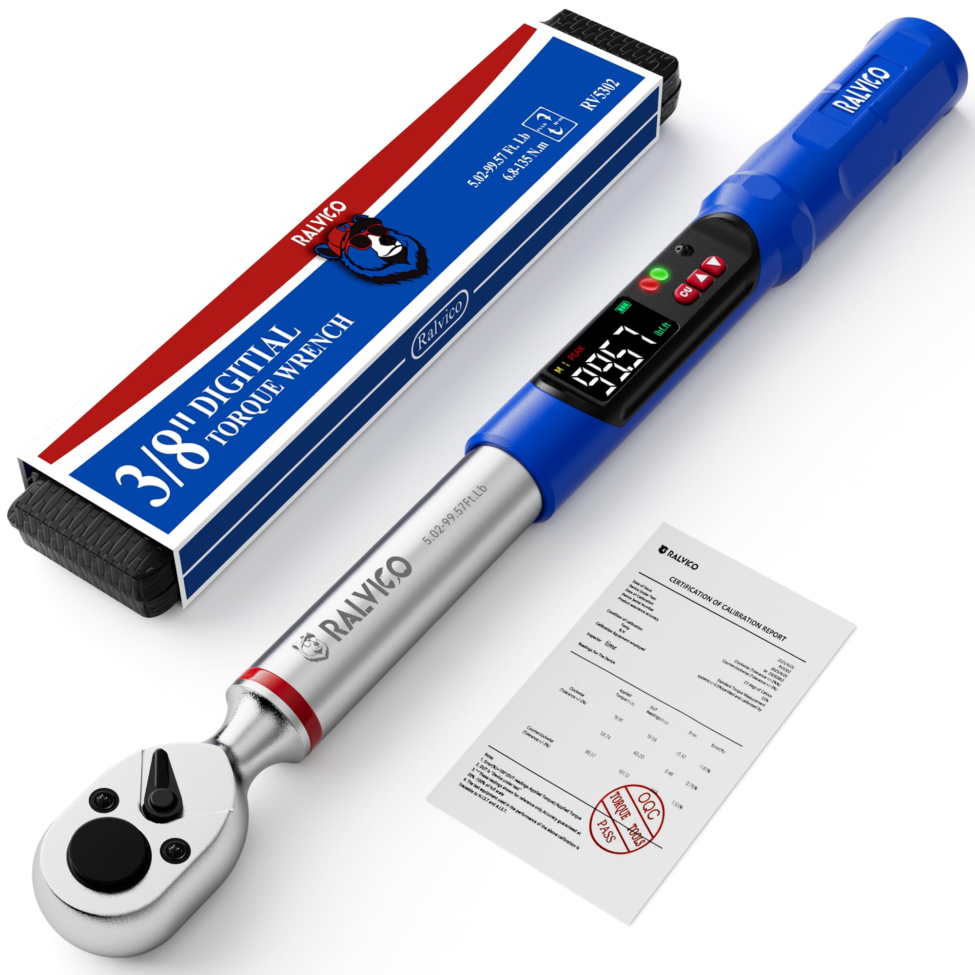 Digital Torque Wrench 3/8 Drive For Motorcycle Engine Spark Plug