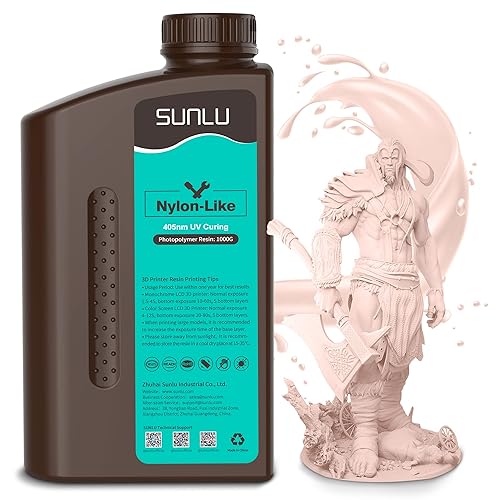 Vista 24 de SUNLU Resina de impresora 3D, nailon resistente y duradero como resina 3D para impresoras 3D de resina LCD, DLP SLA, resina de fotopolímero líquida