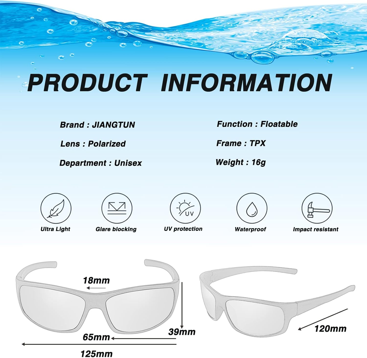 Floating Polarized Fishing Sunglasses for Men Women, Sailing Boating Gifts Beach Cool Style Glasses