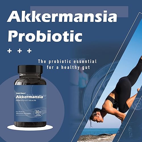 Miniatura 2 de Akkermansia Probiótico con fibra prebiótica  Aumenta la producción de GLP-1, liberación retardada, probado por terceros, cepa viva 100M AFU para la
