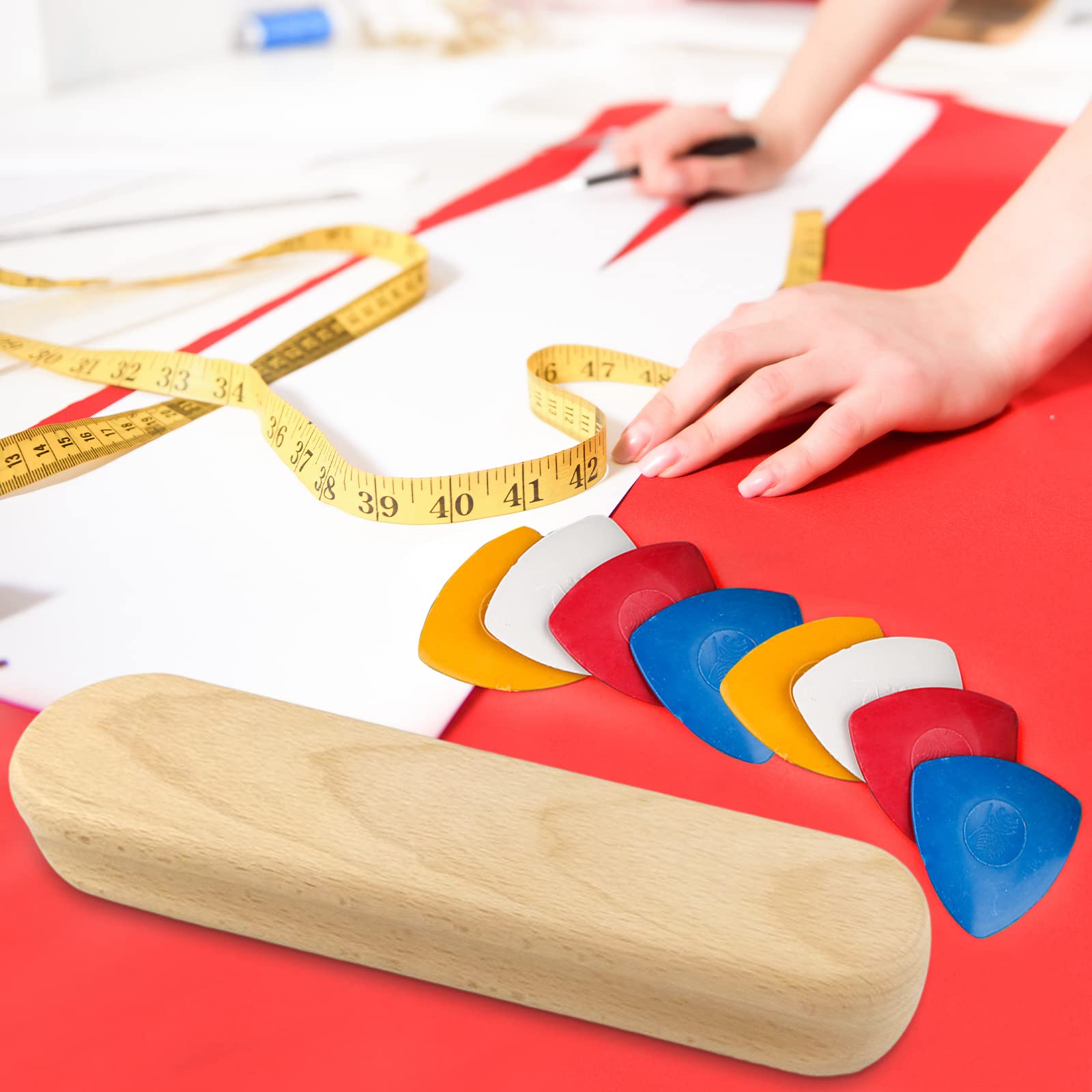 Clapper Per Quilting Di Lori Holt - Batacchio In Legno Di Faggio Per Cuciture, Eco-Friendly E Sicuro - Foto 4