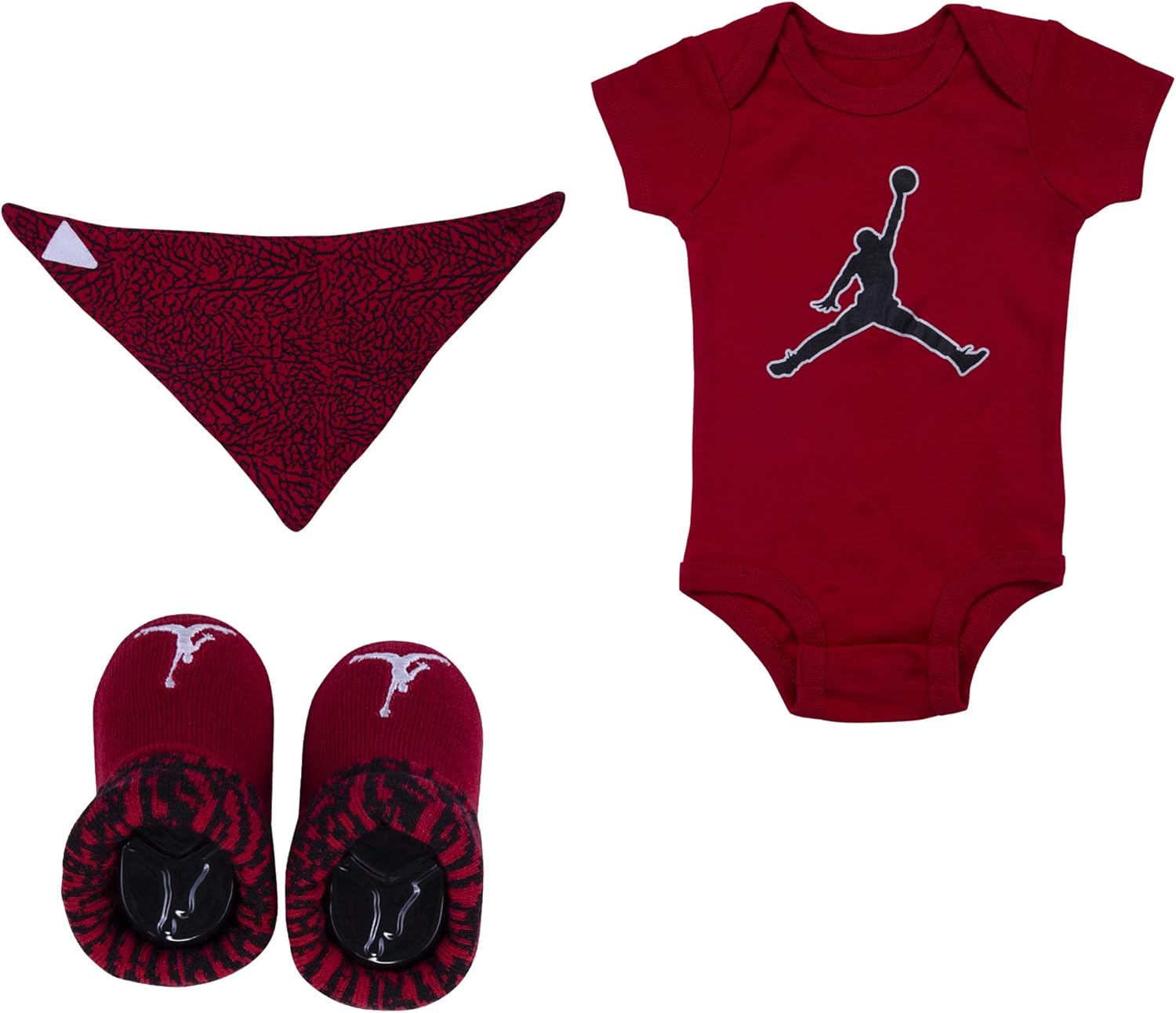 Nike Baby Boys' 3-Piece Layette Set (0-6 Months, Red/Black-R78)