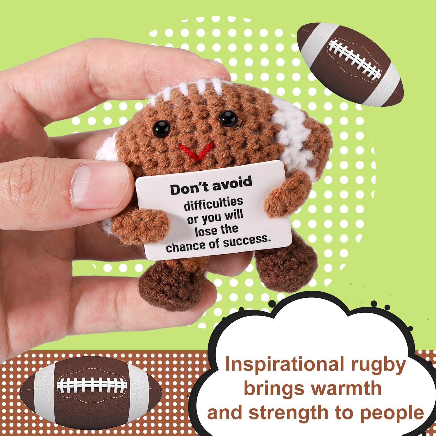 TOYMIS Crochet Football - Image 4