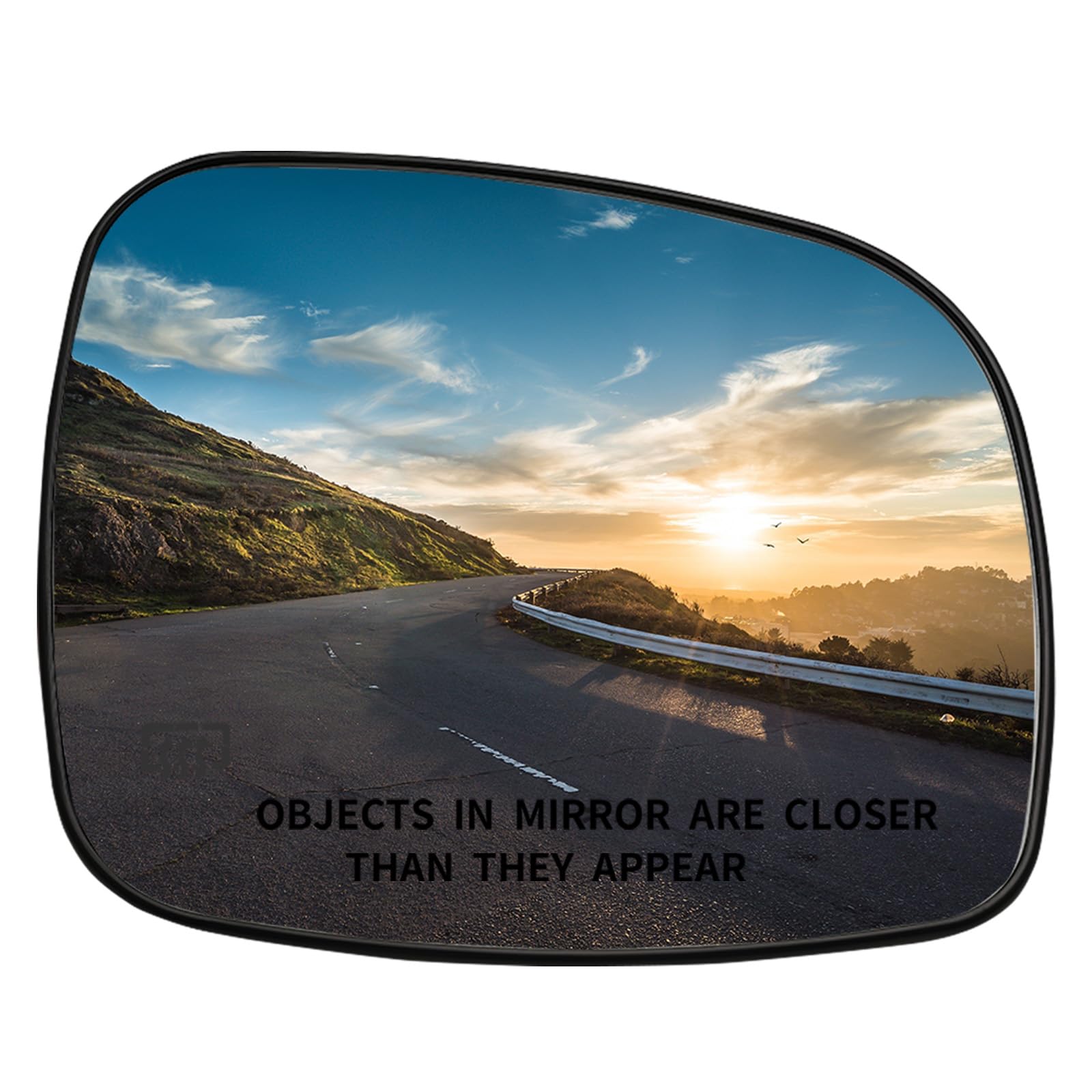 Passenger Side Mirror Replacement for Chrysler Town Country 2008-2016, Dodge Grand Caravan 2008-2020, RAM CV 2012-2015, VW Routan 2009-2014 - Right Side Rear View Mirrors Glass with Heated