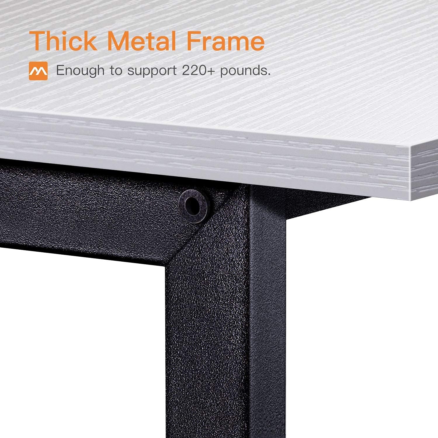 Coleshome Reversible L Shaped Desk 59" Sturdy L Shaped Gaming Desk with Monitor Stand, L Desk for Gaming & Home Office, Space Saving Corner Desk Easy to Assemble, White