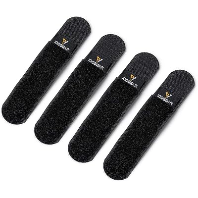 IDOGEAR Tactical Fastening Binding Strap Hook & Loop Reusable Strap(4 pcs)