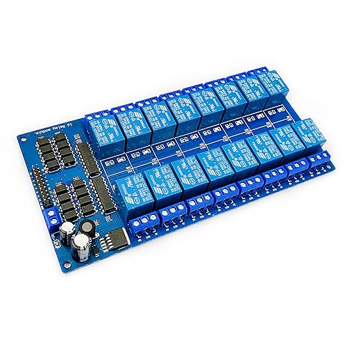 Miniatura 8 de Módulo de placa de relé de 12 V y 16 canales Optoacoplador LED LM2576 potencia compatible con kit de bricolaje Ar-duino PiC ARM AVR