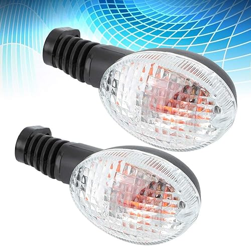 Miniatura 5 de Luz indicadora de giro para motocicleta, paquete de 2 lámparas de giro para modificación de motocicleta, repuesto para 250 EX250 2008-2012 (negro