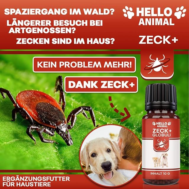 Foto 5 de 7 de Hello Animal ZECK+ - Píldoras de 10 g, protección contra garrapatas, gato y perro, apoyo vegetal…