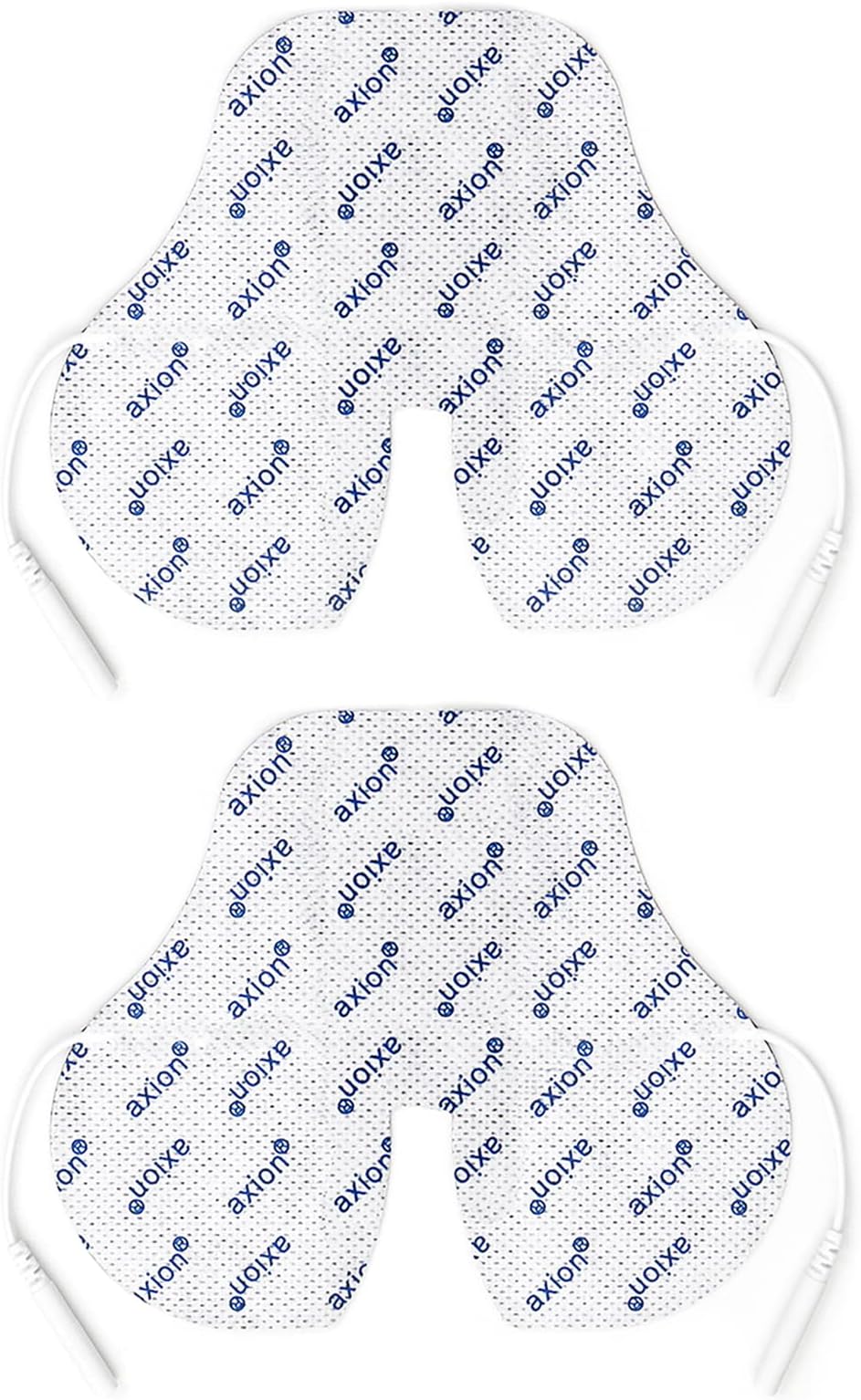 Axion 2pcs Adhesive Electrode Ideal Shape for TENS Therapy on The Neck, Back and Shoulders | Reusable Self-Adhesive Electrodes for TENS Units