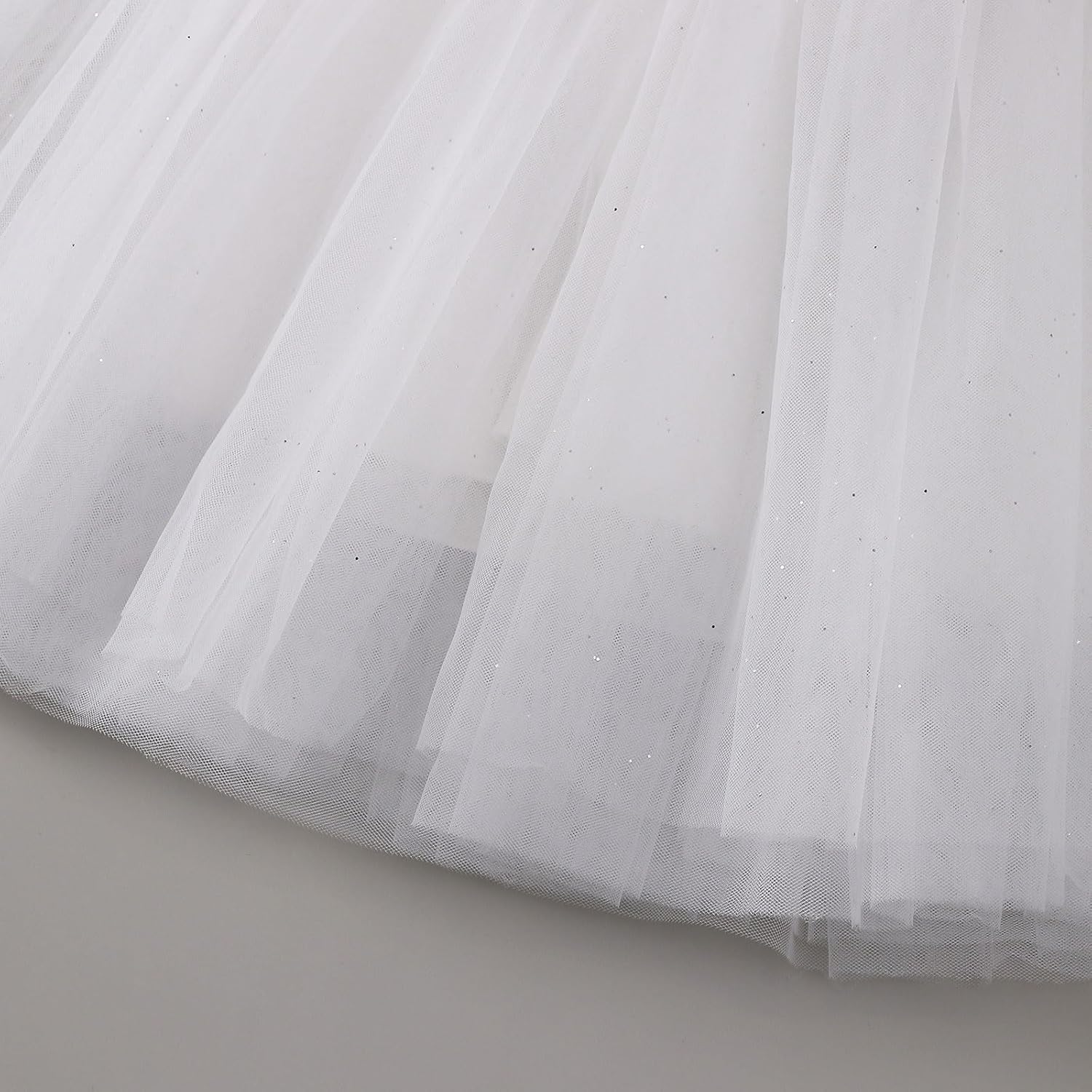 Tutu.kk Toddler Girl Tulle Dress Ruffled Sleeve Girls Smocked Dresses for Birthday Party, Wedding - Image 7