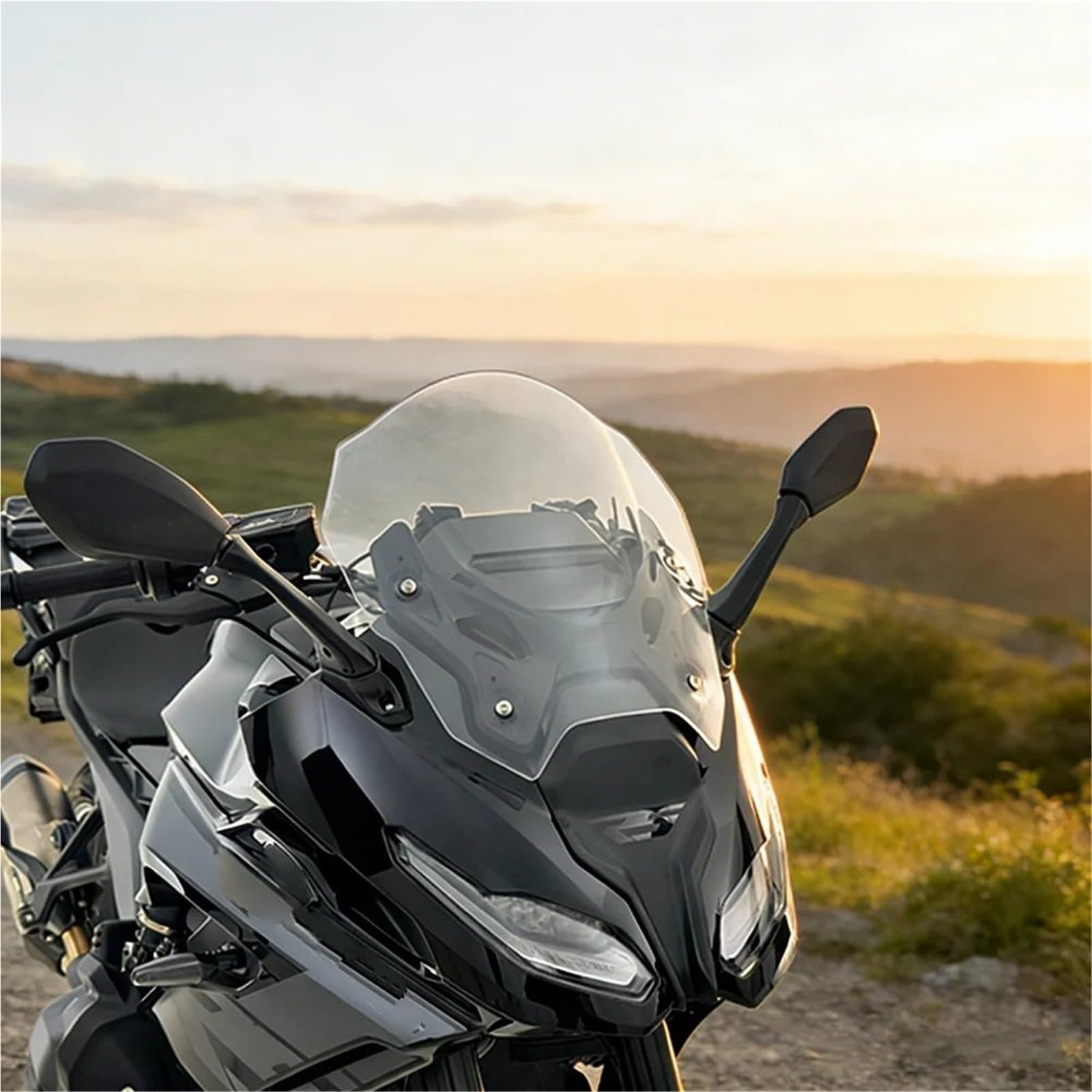 Szybka szyba motocyklowa Pasuje do BMW R1300 RS | Do deflektora powietrza przedniej szyby motocykla R1300RS(Gray 39CM)