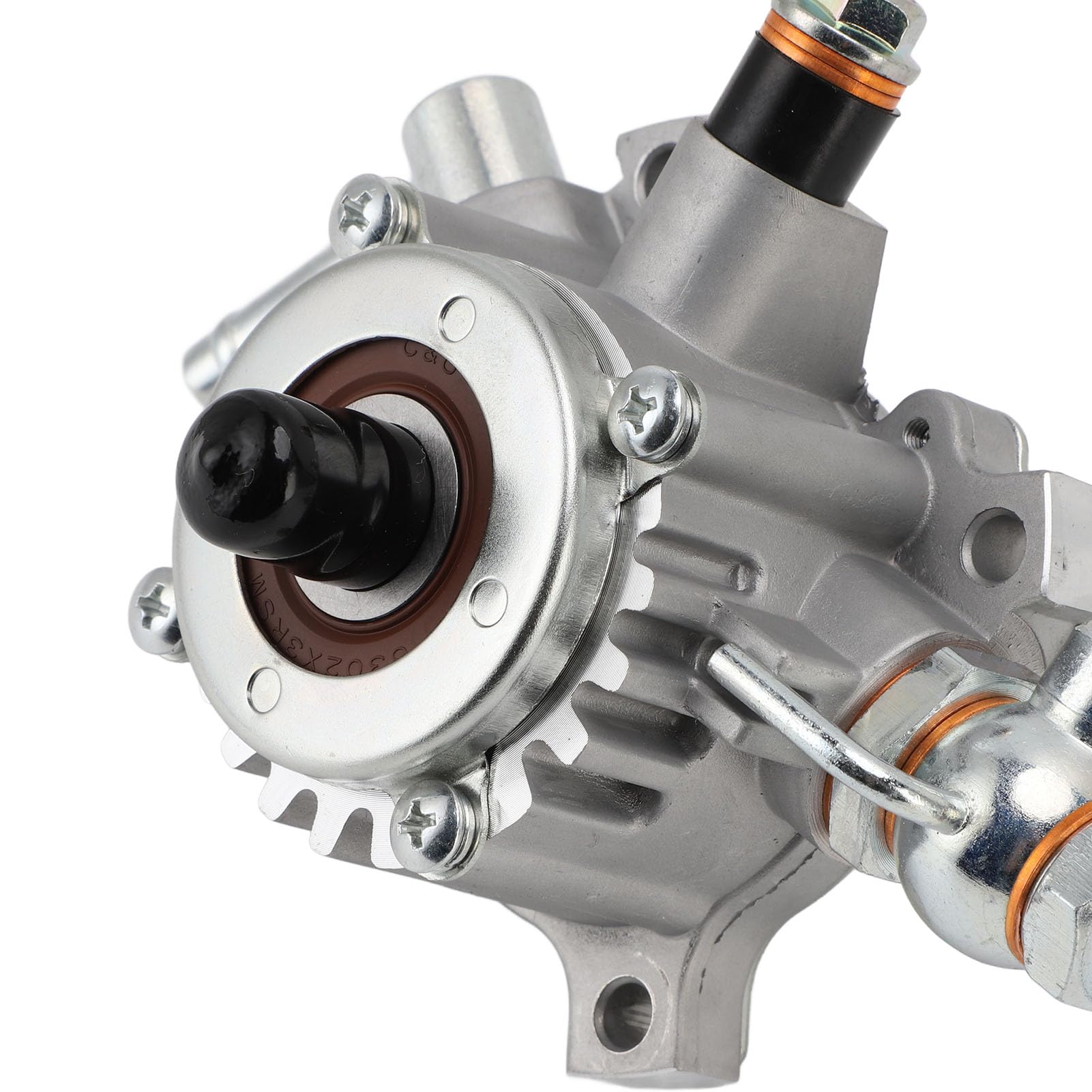 Alomejor Bremsvakuumpumpe, Aluminiumlegierung, Vorderradbremsverstärker-Vakuumpumpe OE 2930054220, Erhöht den Bremsflüssigkeits-Hydraulikdruck Geräuscharm für Hiace 5L 3.0L 1992 Bis 2002