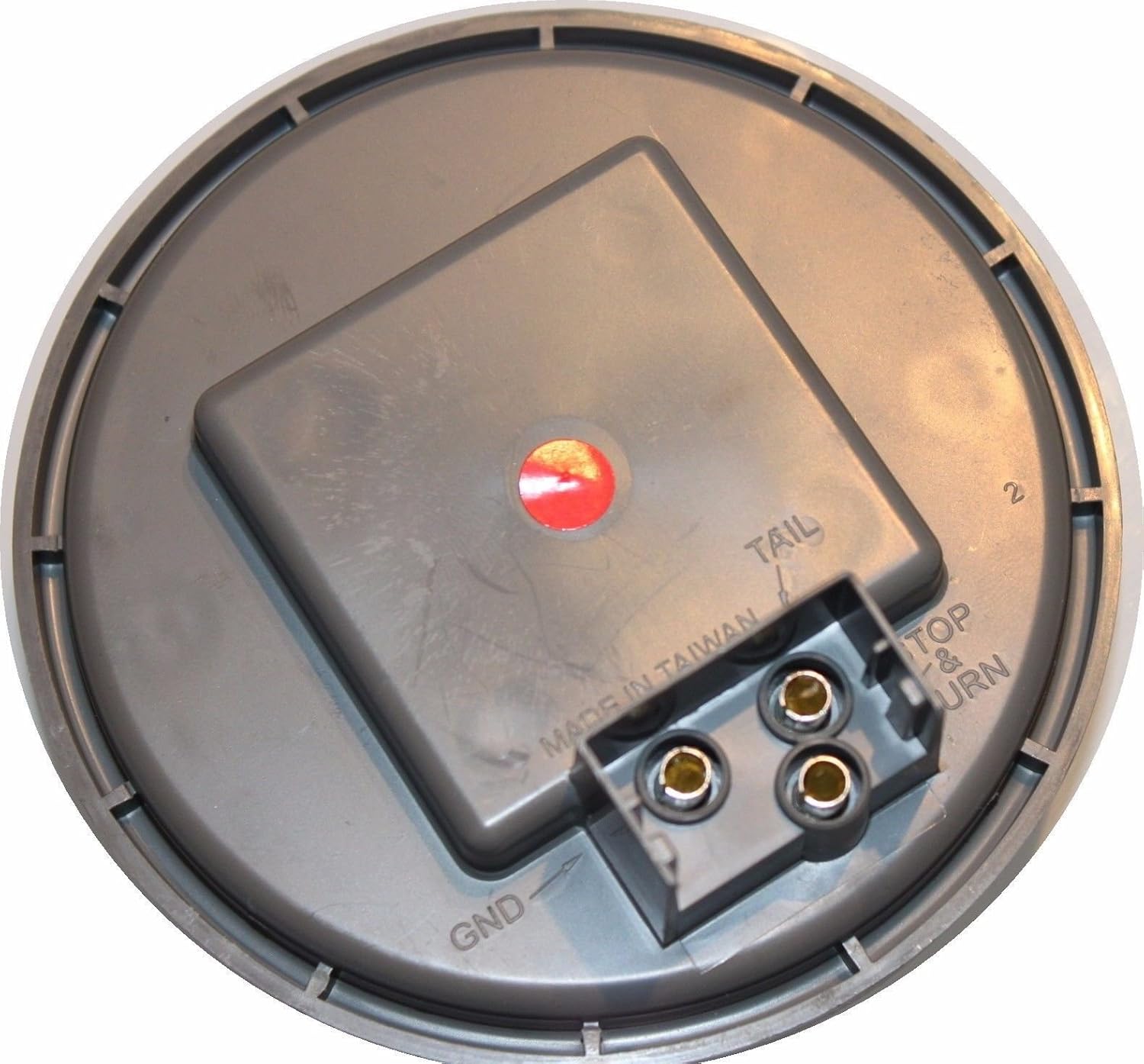 Blingbling 10 Truck Trailer RED Lens 4" Round LED Stop Turn Tail Light Includes Light Grommet Plug