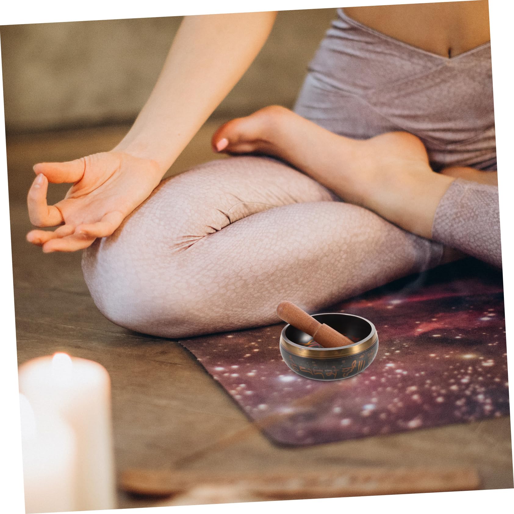 Abaodam Einzigartige Buddhistische Klangschale Mit Holzhammer Heilende Klangschale Für Meditation Spirituelle Entspannung